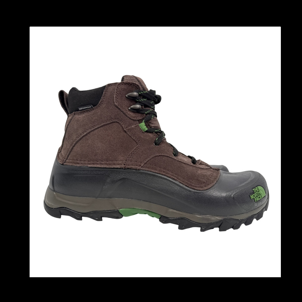 The North Face Snowfuse Winter Boots Mens 13 Brown Waterproof Suede Insulated